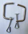 Two Pack Pasta Maker Clips Fixing Clips Replacement Handles Durable Stainless Steel Professional Clamp For Noodle Machine Repairing Parts And Tools Easy To Install Noodle Maker Accessory And Replacement Part, stainless steel clip set