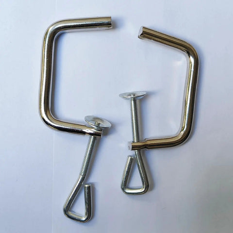 Three Pack Pasta Maker Fixing Clips Replacement Clips For Manual Handle Holding Clamp Tools Set For Noodle Maker Accessories And Home Repairs Quick And Easy stainless steel, 150 mm clips