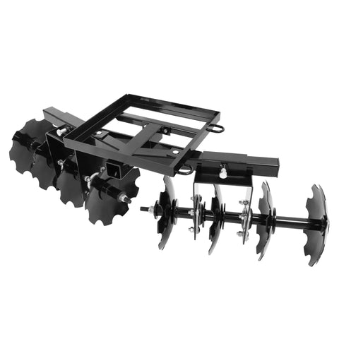 54 Inch Universal Disc Plow For ATV UTV Harrow Garden Tractor Attachment With 2 Inch Receiver Powder Coated Steel