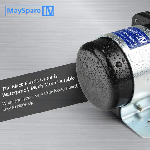 200 Amp Battery Isolator And Continuous Duty Solenoid For 12V Systems shown with waterproof black plastic outer, durable automotive grade relay.