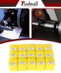 ER25 Collet Set 15Pcs Precision Spring Collet Chuck Kit for CNC Engraving Milling Lathe Tools displayed in yellow cases.