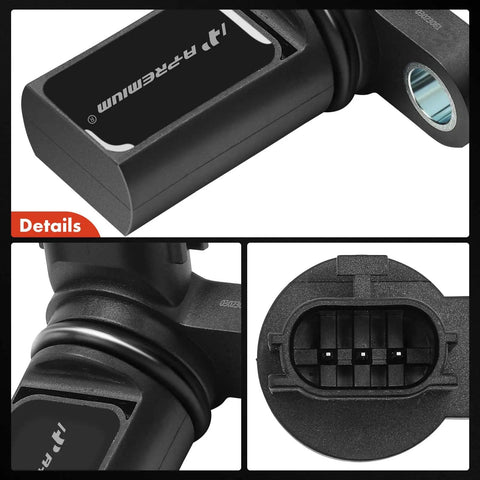 Left And Right Camshaft Position Sensor Set For Nissan Infiniti 3.5L V6 Vehicles close-up, plug detail and connector view