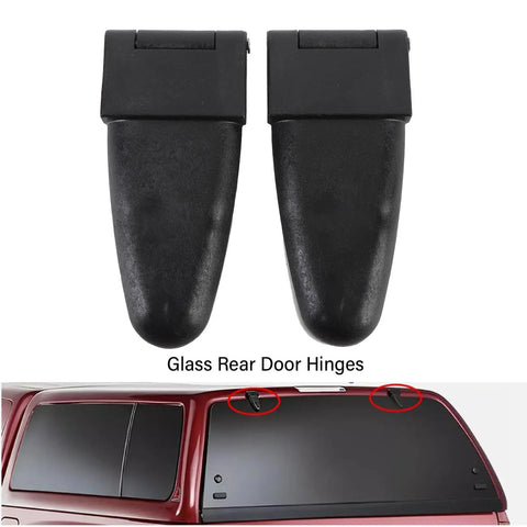Door Hinges Replacement Kit For LEER Truck Cap 100XL 100LE Plastic Glass Rear Hinge Set With Easy Install