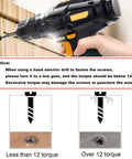 Instruction for using electric drill with Six Hundred Pieces M3 Black Wood Screws Set Handy Short Lengths 6mm 8mm 10mm 12mm