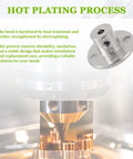 3mm Rigid Flange Coupling Connector Set with electroplated finish, showcasing hot plating process for durability and precision.