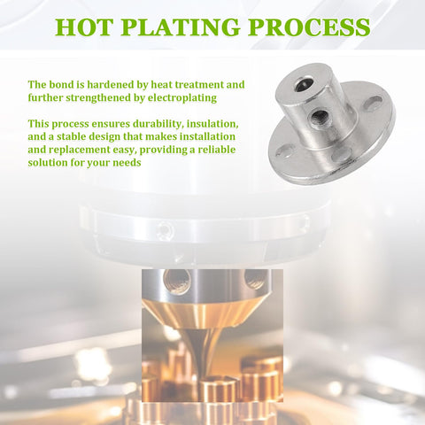 3mm Rigid Flange Coupling Connector Set with electroplated finish, showcasing hot plating process for durability and precision.
