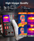2 In 1 Thermal Imaging Camera And Digital Multimeter For Electrical HVAC Auto And Industrial DIY Projects with screen display