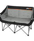 Heavy Duty Double Camping Chair For Two Adults 650 Lbs Capacity Fully Padded Loveseat Folding Outdoor Chair