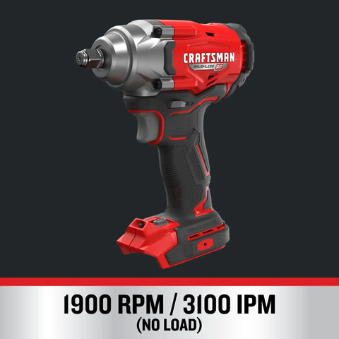 V20 Cordless Impact Wrench One Half Inch Bare Tool Only With Brushless Motor Beefy Torque Up To 275 Foot Pounds