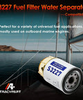 Marine Outboard Fuel Filter Water Separator With Clear Bowl Assembly Replacement For Outboard Motors 10 Micron