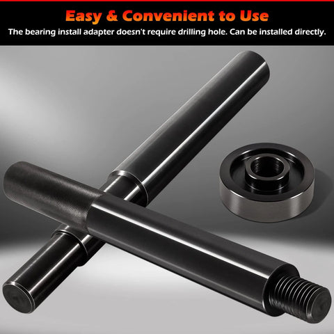 Gimbal bearing alignment kit: two stainless steel alignment bars and a bearing race, three-piece set.
