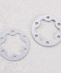 4 Pcs Aluminum E Bike Disc Brake Spacer Kit 6 Hole Universal Rotor Washers 2mm and 5mm for Bikes Electric Scooters and Skateboards