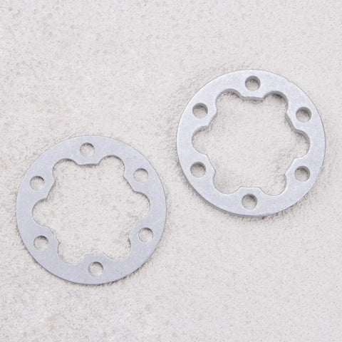 4 Pcs Aluminum E Bike Disc Brake Spacer Kit 6 Hole Universal Rotor Washers 2mm and 5mm for Bikes Electric Scooters and Skateboards