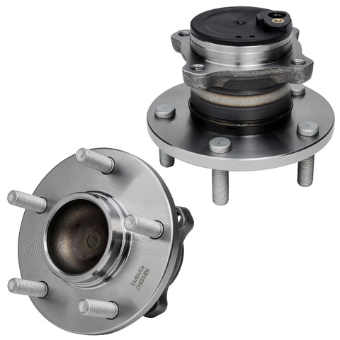 Beefed Up Front And Rear Wheel Bearing Hub Kit For Mazda 3 2005 To 2013 And Mazda 5 2006 To 2013 4 Piece Replacement Set
