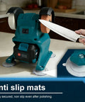 LiebeWH Mini Bench Grinder And Polisher, 5500 Rpm Electric Multi Purpose Grinding Machine with knife sharpening action.