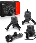 Toyota Venza Engine And Transmission Mount Kit Set Of Five For 2009 2016 V6 3.5L Automatic Cars Beefed Up Mounts For A Tight Fit Reduces Vibration Improves Ride And Quiet Powertrain, black hydraulic mounts