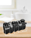 Upgrade Your Drawer Storage Vibe Today With This Sturdy Clear Acrylic Belt Organizer Designed With Five Flexible Foldable Sections To Store Ties And Belts.