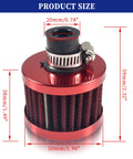 Red Air Filter Upgrade For 301cc 420cc Mini Bike Go Kart Engines, Fits CT200U CT200U-EX MB200 Baja Warrior And Honda GX160 GX200