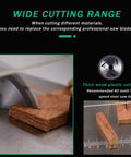 Heavy Hitter Mini Table Saw With Nifty Quick Change Blades for Precision Diy Cuttings and Wood Engraving Compact Workshop Tool cutting thick wood.
