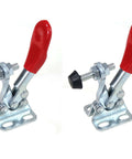 Two Pack Quick Release Toggle Clamp, 60 Lbs Holding Capacity, Horizontal Clamp Type 201A With Antislip Rubber Pressure Tip