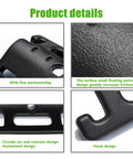 PVC Safety Grip Car Grab Handles For Kids And Seniors Universal Headrest Hook For Trucks SUVs And Cars Black Easy Install Anti Scratch Comfort Grip Design, black PVC hook close-up