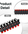 14 Way Spring Terminal Clip Push Release Connector Plate Jack Socket For Speaker Terminals Strip Block Test Clip WP14-03B 2Pcs