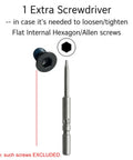Top Shelf Wallet Replacement Screws Precision Screwdriver And Rock Solid Metal Clip Repair Kit Sweet Deal For Fixing Carbon Fiber Or Aluminum Minimalist Wallets Today, extra screwdriver and black hexagon screw.