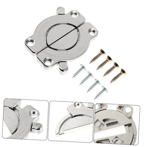 Heavy Duty Zinc Alloy Table Lock Connectors For Dining Tables DIY Friendly Easy Install Tabletop Joining Buckles, with screws