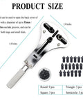 Watch Battery Replacement Tool Kit With 3 Point Large Wrench, 18 Bit Set, Pro Grade Adjustable Case Back Opener For Multi Grooved Watches