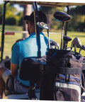Golf bag with Rugged Rubber T Handle Hasp Draw Latches For Toolboxes All Weather Use Durable Construction on golf cart