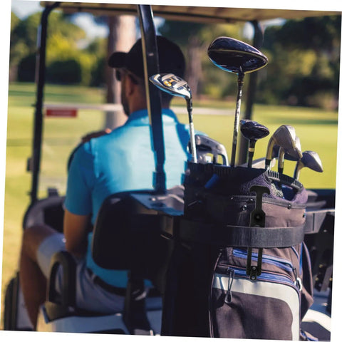 Golf bag with Rugged Rubber T Handle Hasp Draw Latches For Toolboxes All Weather Use Durable Construction on golf cart