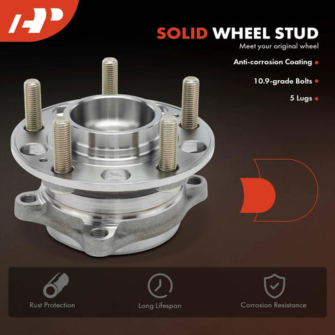 2 Pack Wheel Bearing And Hub Assembly 5 Lug Set Fits Kia Sorento 2021 2022 Hyundai Palisade 2020 2023 close-up view