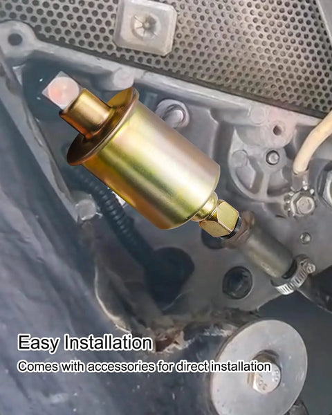 Installed RV Generator Fuel Pump Kit For 4000 4KW Microlite MicroQuiet Series shown inside an engine compartment.