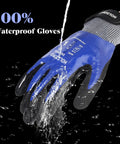 Cut Resistant Work Gloves A4 ANSI Nitrile Sandy Coated Waterproof Touchscreen Compatible For Heavy Duty Jobs And DIY Grippy Grip