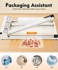 24 Inch I Bar Shrink Wrap Machine With Heat Gun For POF Film Sealing And Cutting, features sealing area of 23.62in for versatile packaging.
