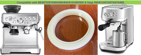 54 Millimeter Silicone Gasket Sealing Ring Compatible With Breville And Sage Espresso Machines 870 878 880 Grouphead Replacement