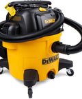 9 Gallon Poly Wet Dry Vacuum For Workshop And Jobsite Cleanup, 5 Peak Horsepower Shop Vacuum With Ultra Durable Rubberized Casters