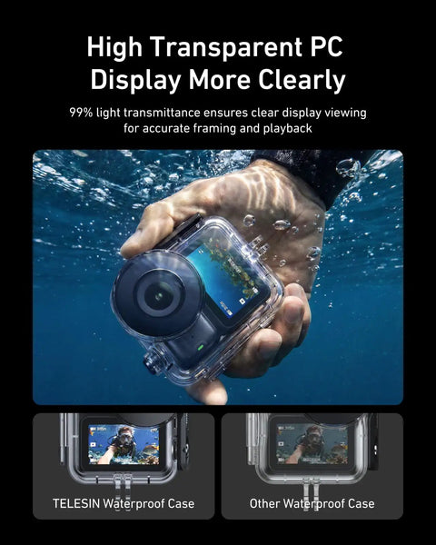 Waterproof Protective Case for DJI Osmo Nano Xtra Atto Underwater Housing 60M IPX8 Snorkeling Scuba Gear in clear water