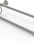 36 Inch Double Towel Bar Satin Nickel From Waverly Place Collection Solid Brass Build Concealed Mounting Hardware Two Bars