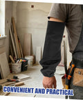 Heavy Duty Fire Retardant Welding Sleeves Featuring A Locksteady Snug Fit And Next Level Heat Resistant Arm Guards crafted from premium cotton in use.