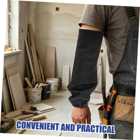 Heavy Duty Fire Retardant Welding Sleeves Featuring A Locksteady Snug Fit And Next Level Heat Resistant Arm Guards crafted from premium cotton in use.