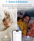 Versatile Smart Dimmer Switch Single Pole Built For Fast Hookup With Required Neutral Wire shown controlling sleep scene settings.