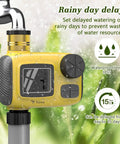 Outdoor Sprinkler Timer For Garden Irrigation With Rain Delay And Manual Watering, Programmable Daily And Weekly Schedules