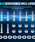 10.9 grade studs, lug nuts, and washers for 2 Inch UTV Full Bracket Lift Kit For CanAm Defender HD8 HD10 HD5 DPS 2016-2021