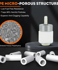 PE micro-porous filter detail for Fuel Line Kit With Primer Bulb And Tune Up Kit For MTD Troy Bilt Trimmers