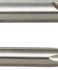 Close-up of HT18 Jobber Drill And Plug Hand Tap Set Fractional 18 Piece Kit for Metalworking with detailed drill and tap ends.