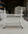 Five Tier Heavy Duty Rolling Storage Rack Built Tough As Nails And Handles Up To 500 Pounds Of Workshop Gear Without Breaking A Sweat While Gliding On Four Locking Casters For Quick Garage Moves in warehouse.