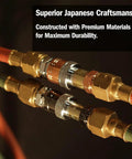 Oxy-Fuel Quick Connect Hose To Hose Coupler Set For Safe Fuel And Oxygen Disconnects, Leak Proof Design, UL Listed, OSHA Compliant