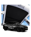 Tesla Model Y sunshade roof, Juniper black, installed interior shade