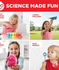 Girls First Amazing Science Experiments Kit For Ages 4 And Up With 100 Plus Mind Blowing Experiments To Spark Curiosity STEM Fun Easy Hands On Learning At Home And Build Confidence In Everyday Science Kid Friendly, kids science kit collage